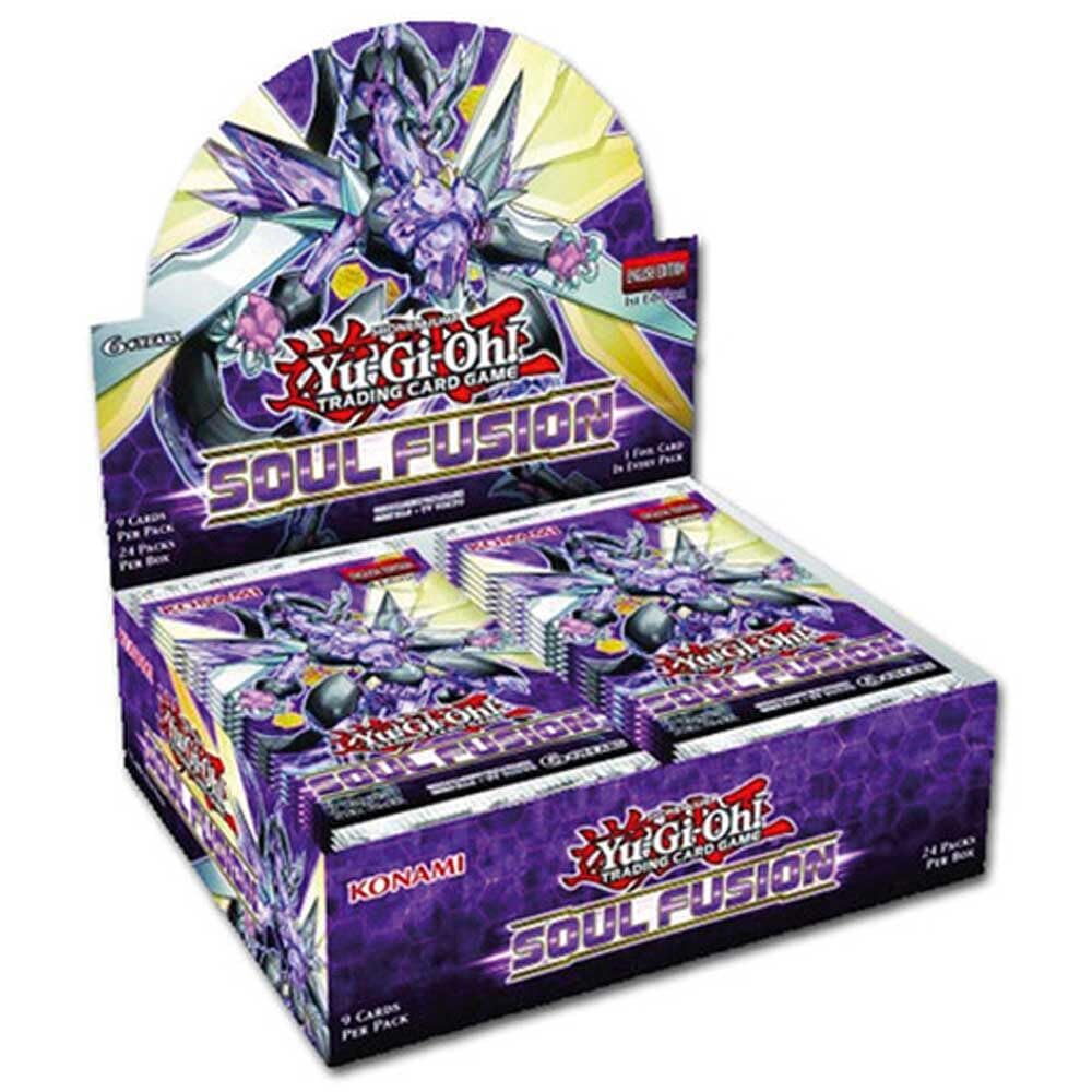 Yu-Gi-Oh! Soul Fusion Booster Box - 24 Packs (60 Cards) | Official Konami TCG | Collectible Trading Card Game for Battles & Tournaments
