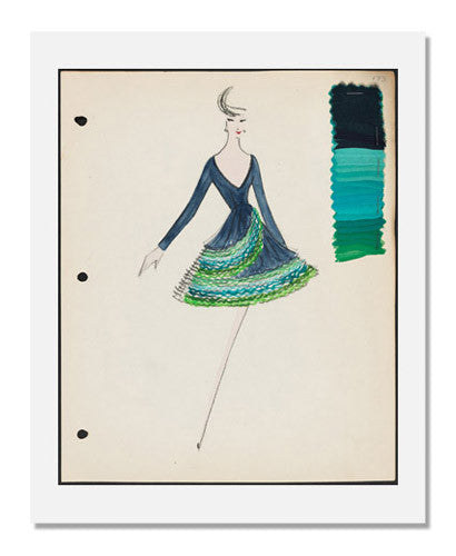 Arnold Scaasi Sketch Book Fall 1961 - Vintage Fashion Designer Collection for Art Inspiration & Costume Design