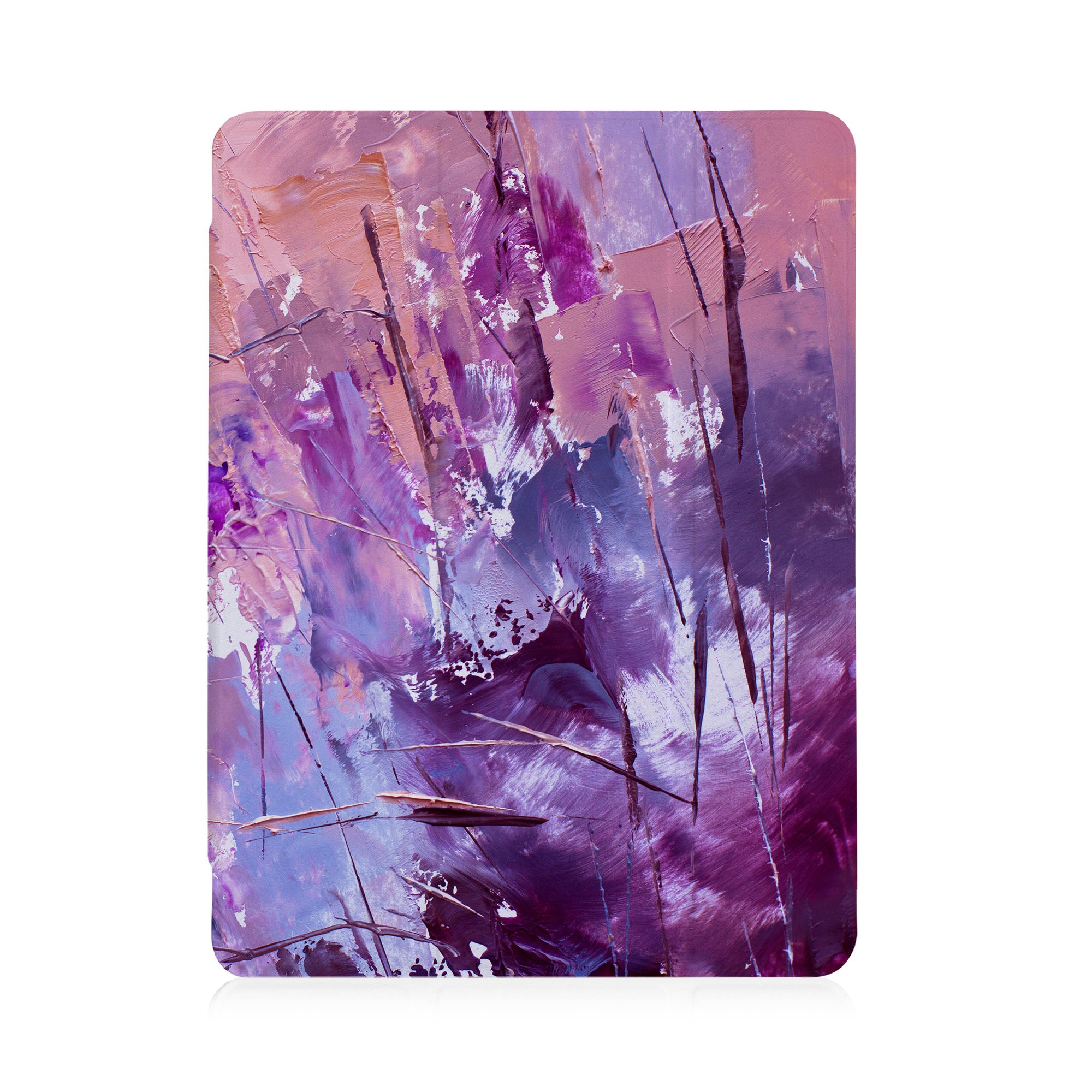 Premium iPad See-Through Case with Abstract Oil Painting Design - Slim Protective Cover for iPad Air/Pro, Perfect for Home, Office & Travel Use
