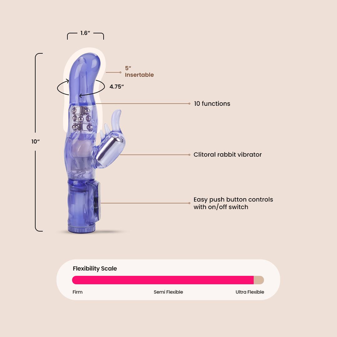 CalExotics The Original Wild G™ - Vibrating & Rotating Pleasure Beads for Women | Enhance Intimacy & Sensation in the Bedroom