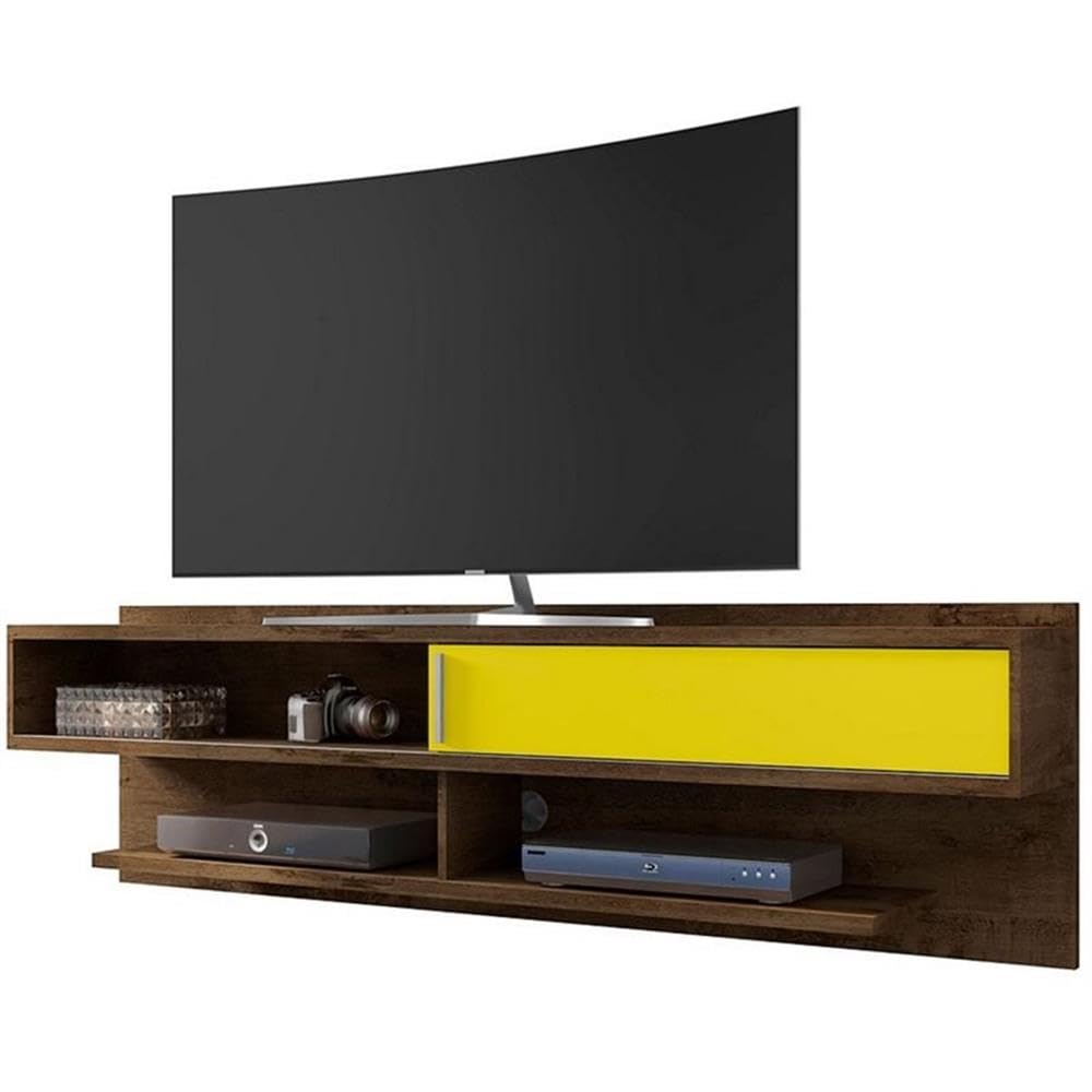Modern Floating TV Stand with Media Shelves - 70.86