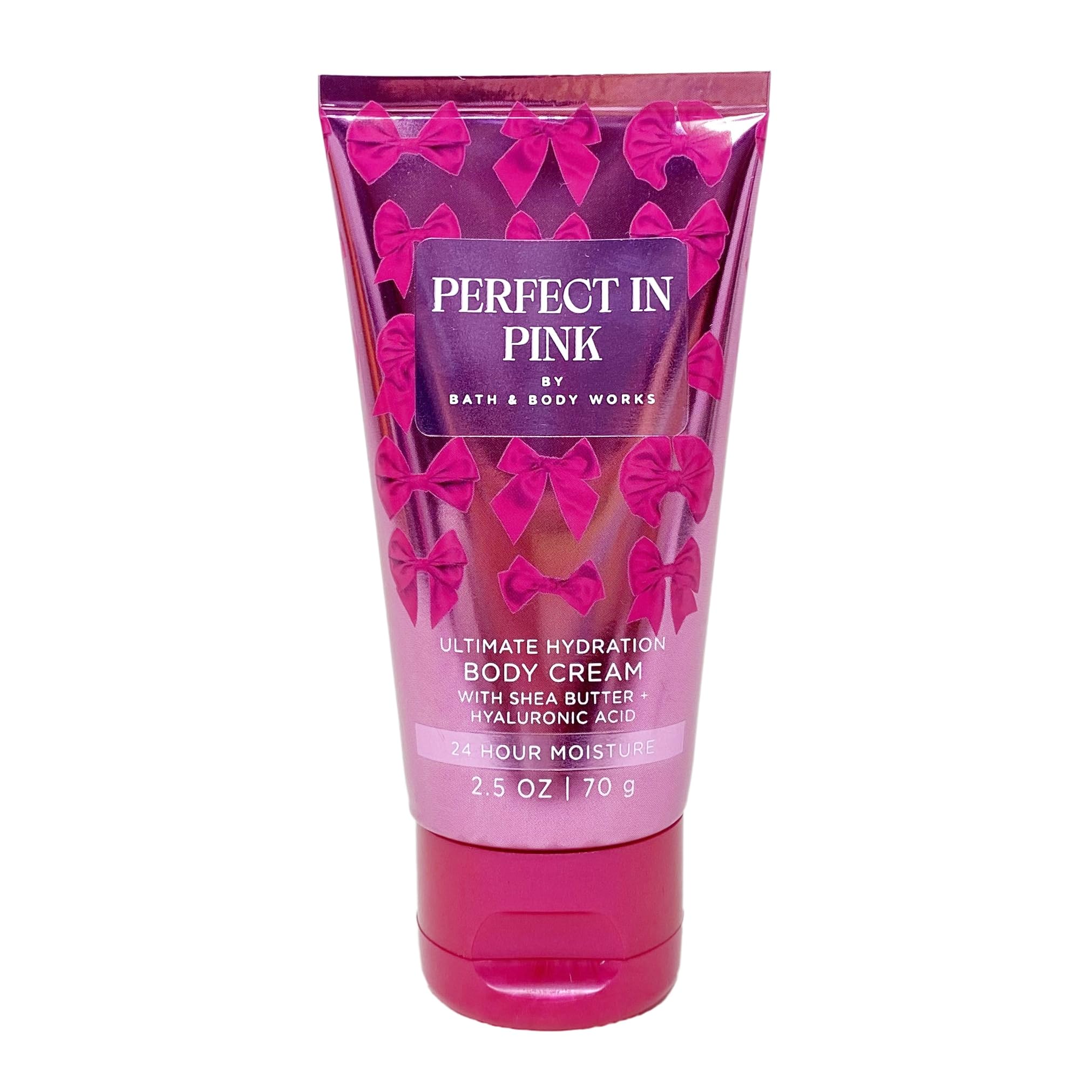 Bath & Body Works Perfect In Pink Mini Body Cream & Body Wash Travel Set with Free Himalayan Salt Soap Sample - Moisturizing & Refreshing for On-The-Go Skincare