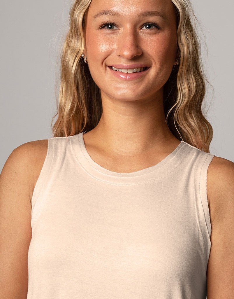 Sunday Tank Vanilla - Premium Women's Casual T-Shirt for Everyday Wear | Soft & Comfortable Cotton Blend | Perfect for Outings, Lounging & Weekend Errands