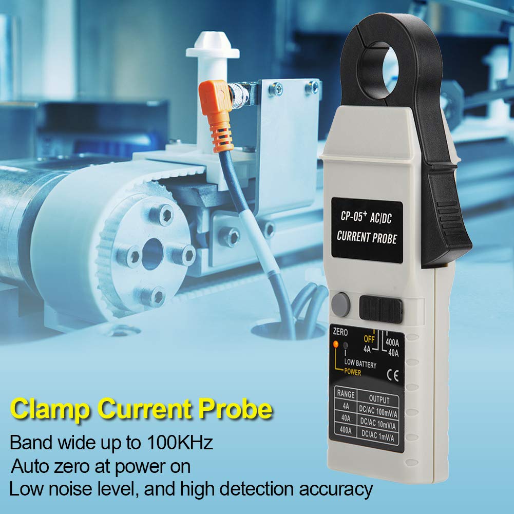 Digital Clamp Meter CP-05+ - 400A AC/DC Current Tester with 200KHz Frequency, Relative Zero Correction & Oscilloscope Compatibility | Perfect for Electricians, HVAC Technicians & Automotive Diagnostics