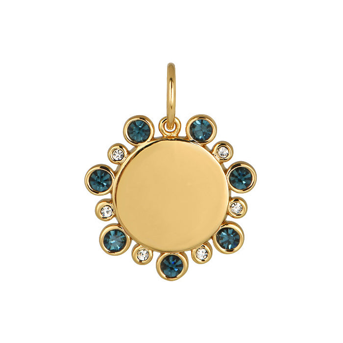 Goldbug Collection December Birthstone Pendant Necklace - Genuine Blue Topaz Gemstone Jewelry Gift for Women - Perfect for Birthdays, Anniversaries & Holiday Gifting
