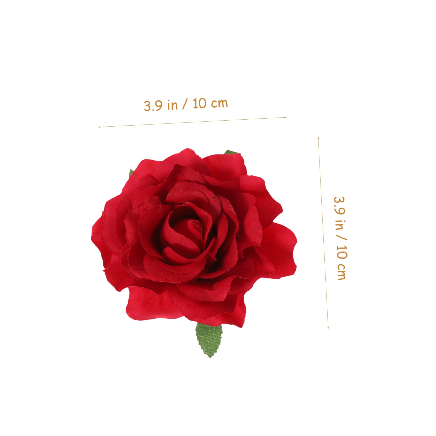 FOMIYES 12-Piece Red Artificial Rose Hair Clips Set for Women & Girls - Perfect for Weddings, Parties, and Special Occasions | Elegant Floral Hair Accessories for Bridal, Prom, and Daily Styling