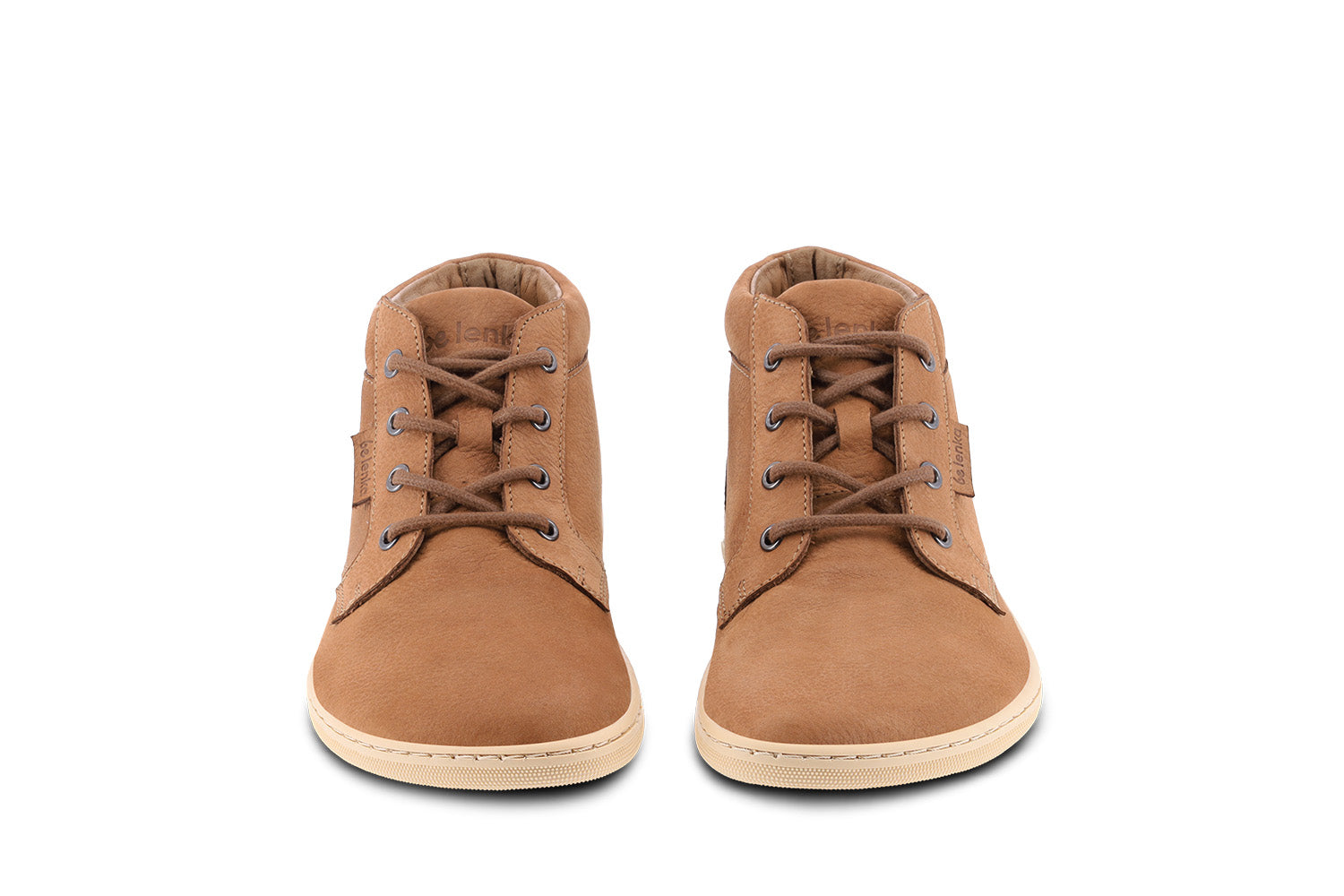 Barefoot Shoes for Men & Women | Be Lenka Synergy in Cognac & Beige | Minimalist Comfort for Running, Hiking & Everyday Wear