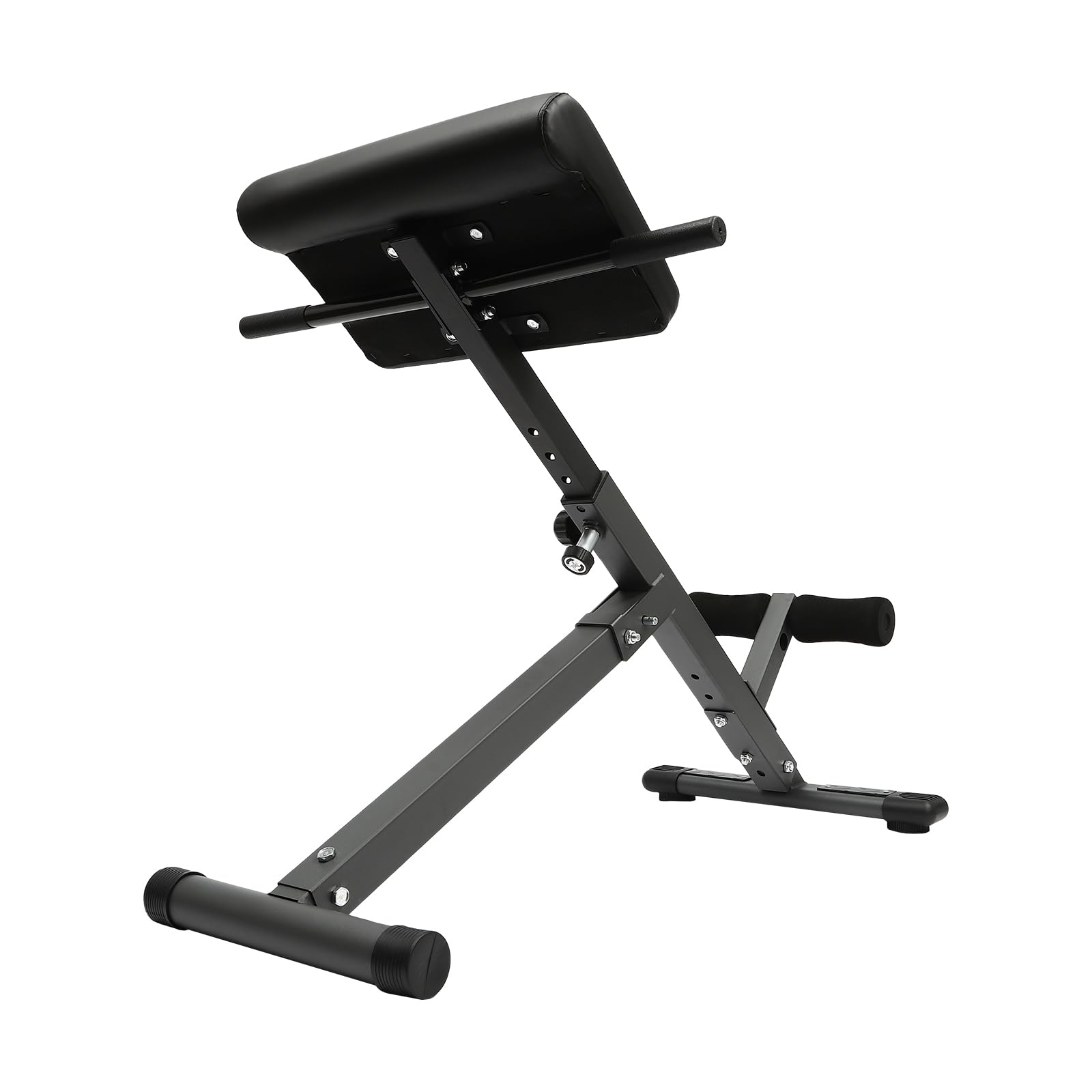 Adjustable Roman Chair Hyperextension Bench - 39-45 Inch Multipurpose Back Extension Machine for Home Gym, 330 lbs Weight Capacity - Perfect for Core Workouts, Lower Back Pain Relief & Strength Training