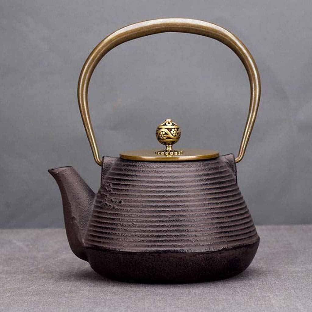 Premium Cast Iron Teapot - 1200ml Japanese Style Heat-Resistant Tea Infuser with Removable Strainer | Retro Iron Teapot for Home, Office, Restaurant & Tea Parties | Perfect for Brewing Chinese Tea, Herbal Tea & Matcha