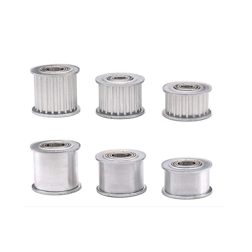 5M 16T Timing Belt Pulley Smooth Idler Pulley 6mm Bore for 15mm Width Belt (16mm Teeth Width) - Perfect for 3D Printers, CNC Machines, and Industrial Automation Equipment