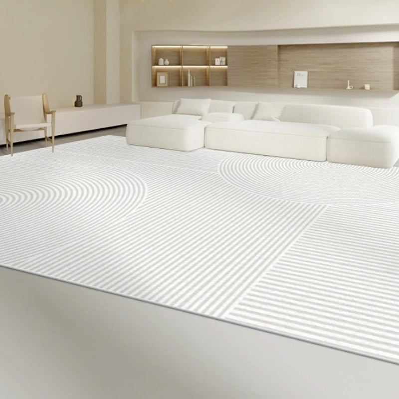 Livia Velvet ZenLife Geometric Area Rug for Living Room - Soft Non-Slip Modern Home Decor for Bedroom, Office & Dorm