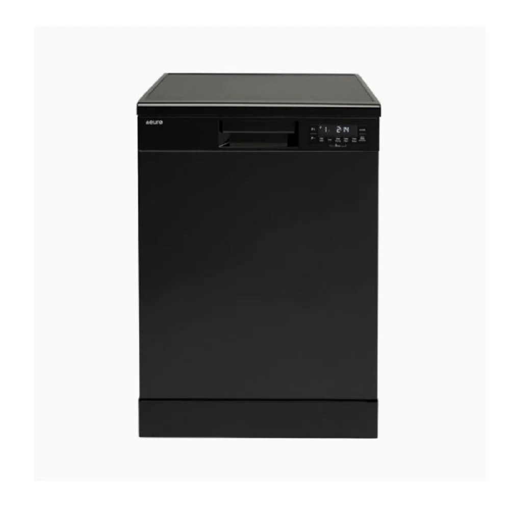 Euro Appliances EED614TBK 60cm Black Finish Built-In Dishwasher - Energy Efficient, Quiet Operation for Modern Kitchens | Perfect for Small Spaces, Apartments & Compact Homes