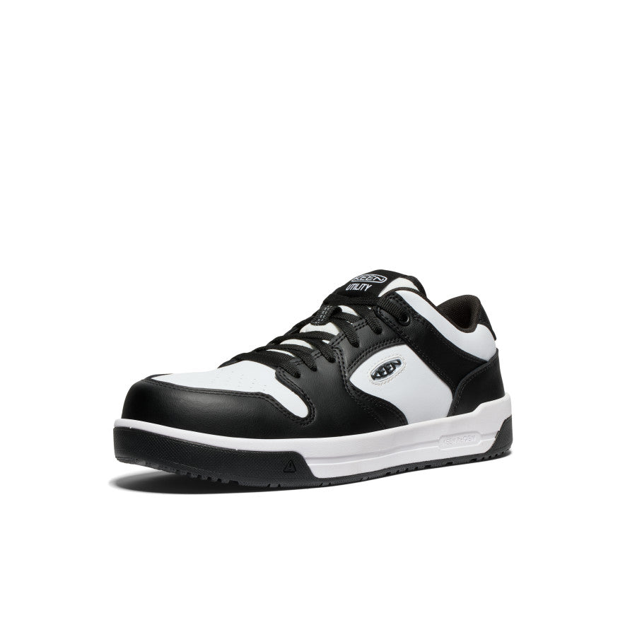 Men's Overton Carbon Toe Work Shoes - Star White & Black - Durable Safety Shoes for Construction, Warehouse & Industrial Work