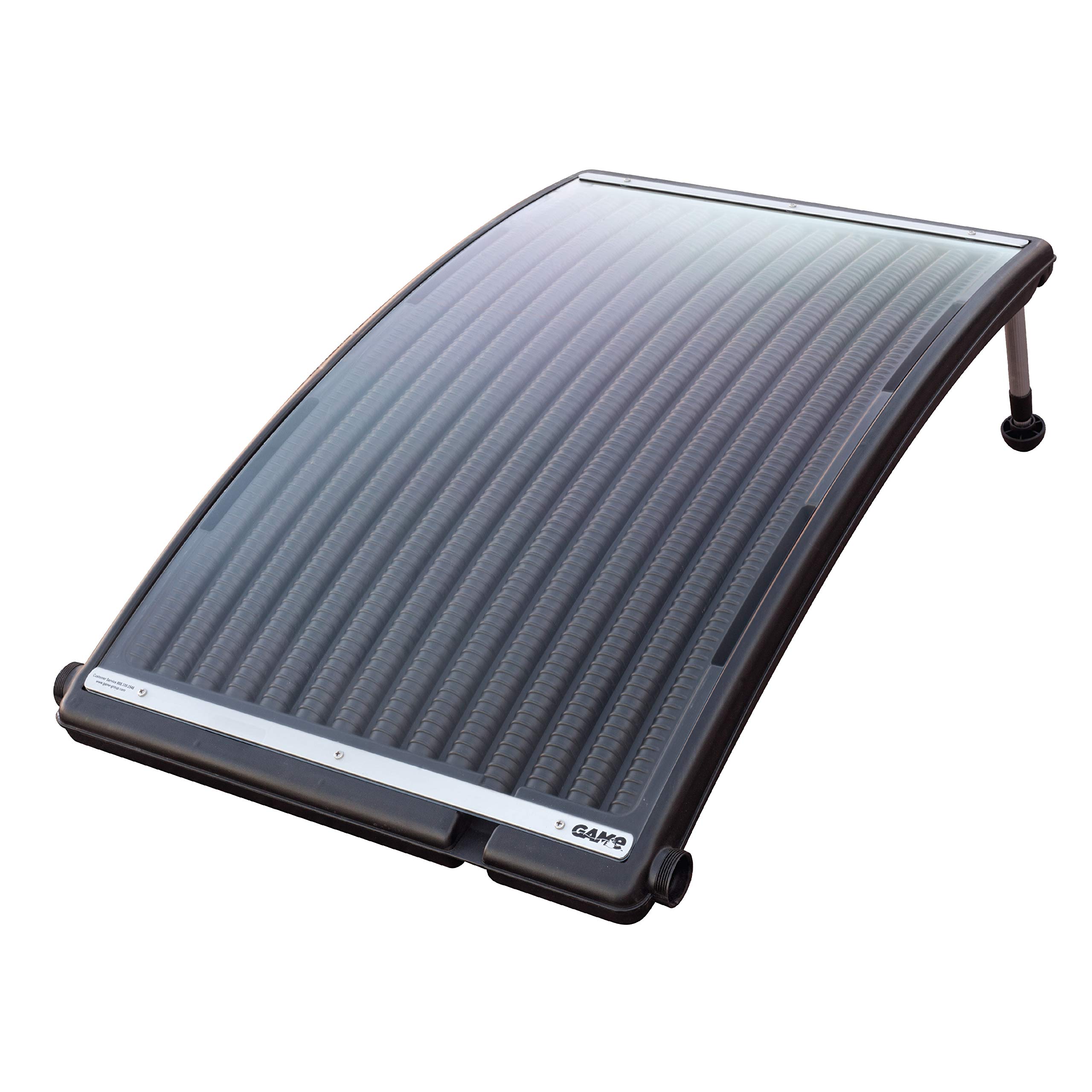 SolarPRO Curve Solar Pool Heater for Intex & Bestway Pools - Above Ground & Inground Compatible with Adapters, 2 Hoses & Clamps - Efficient Solar Heating for Extended Swimming Season | Perfect for Backyard, Family Gatherings & Summer Relaxation