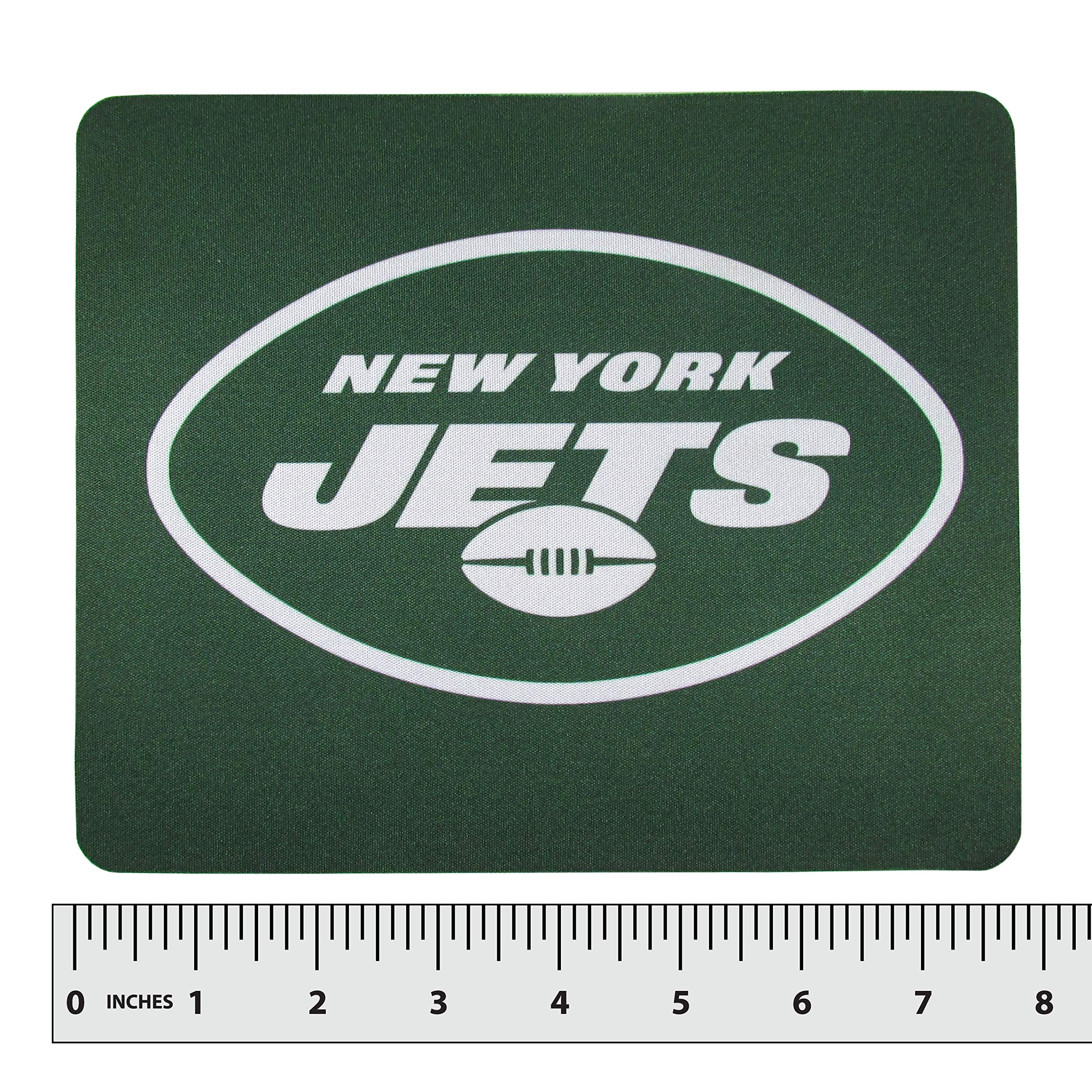 New York Jets NFL Logo Neoprene Mouse Pad - Non-Slip Gaming & Office Desk Mat for Football Fans - Perfect for Work, Gaming & Home Office Setup