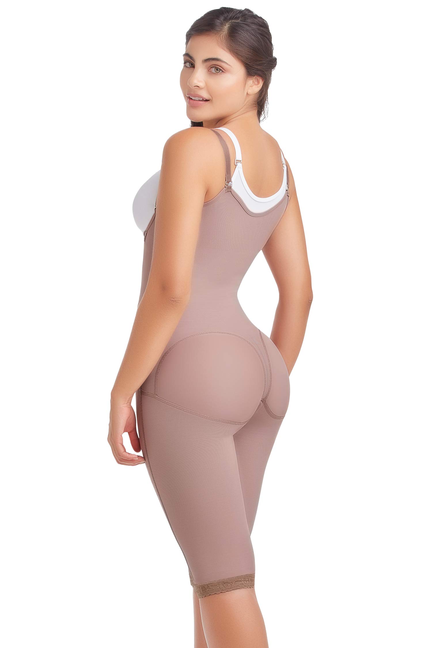 Fajas D'Prada Open Bust Tummy Control Body Shaper with Zipper - Butt Lifter Shapewear for Women | Perfect for Postpartum, Weight Loss & Special Occasions