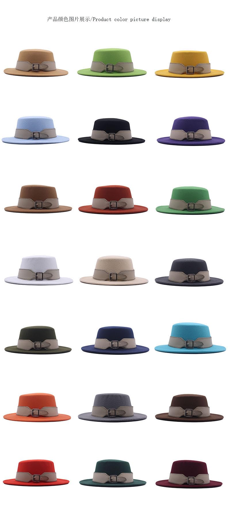 Stylish GRFIT Fedora Trilby Felt Hat for Everyday Wear - Flat Top Fashion Hat with Small Band for Men & Women - Perfect for Parties, Weddings, and Casual Outings