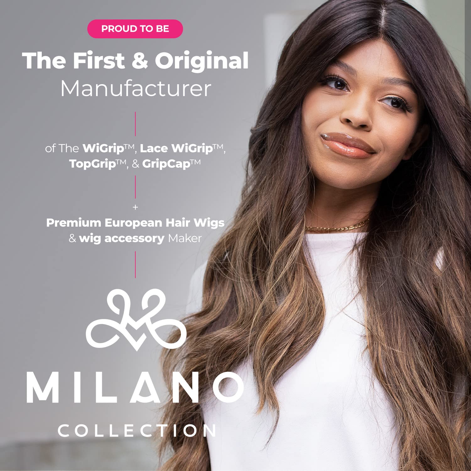 Milano Collection Hot Air Hair Brush Dryer - Lightweight Round Blow Dry Brush for Quick Styling & Volume | Perfect for Human Hair Wigs & Natural Hair | Salon-Quality at Home, Travel & Daily Use (Black)