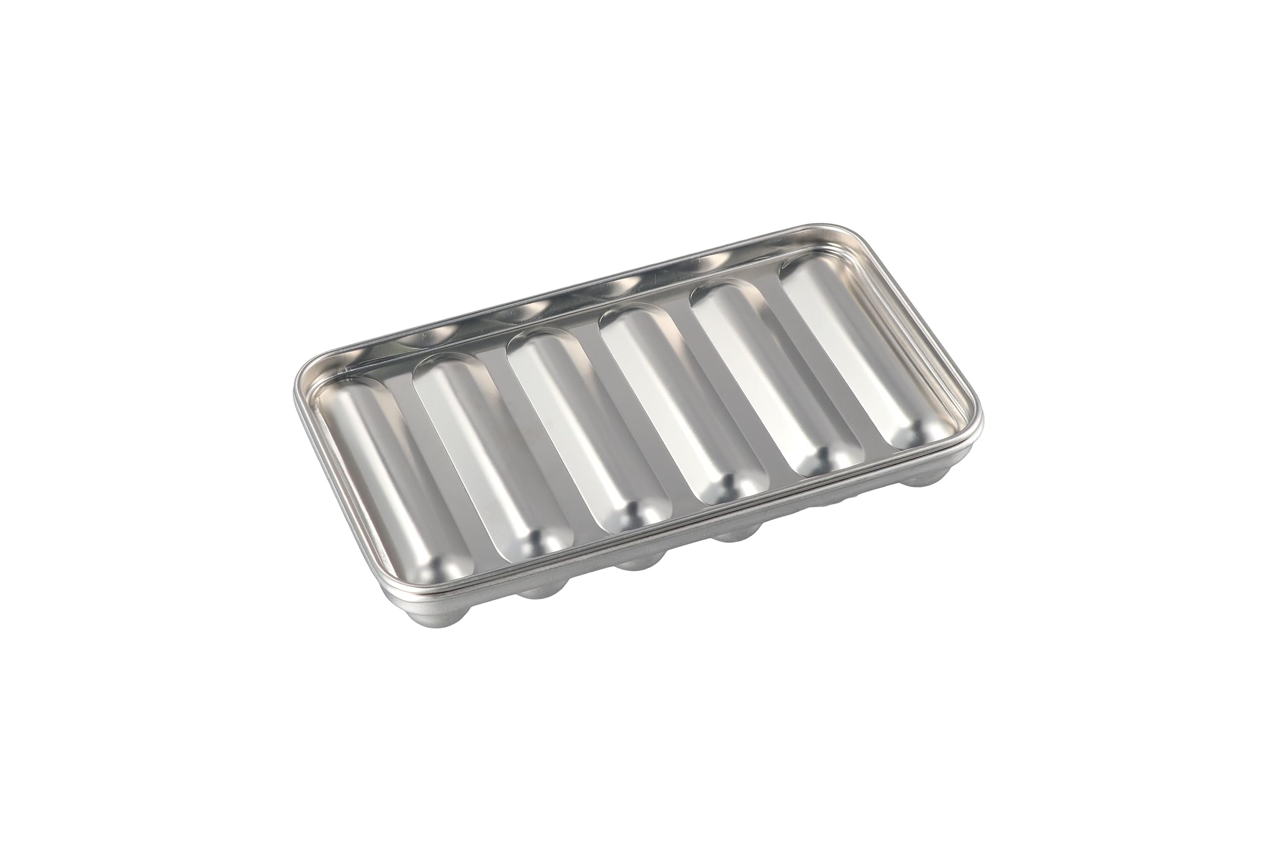 6 Cavity Stainless Steel Sausage Mold - Non-Stick Hot Dog Maker for DIY Sausages | Perfect for Microwave, Steamer & Home Kitchen Use | Great for Parties, BBQs & Meal Prep