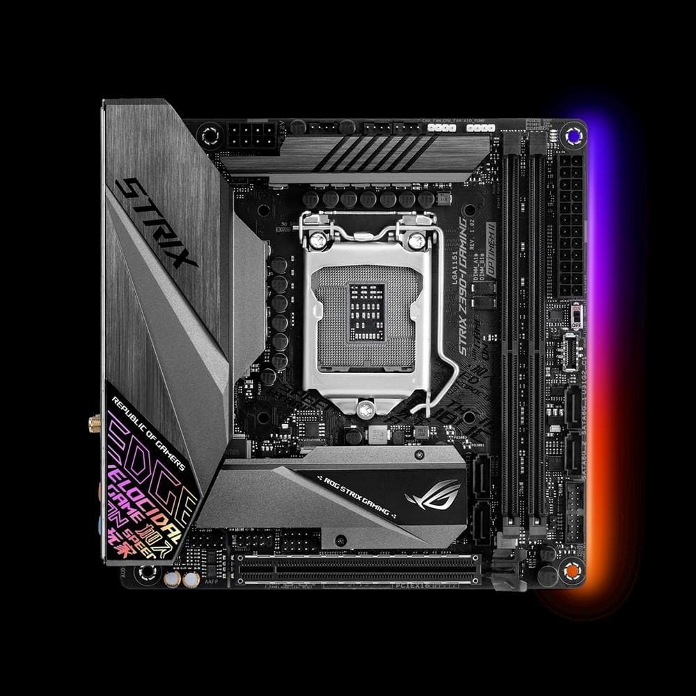ASUS ROG STRIX Z390-I Gaming Motherboard - Mini ITX (LGA 1151) for Intel 9th/8th Gen CPUs, DDR4 4400MHz, Dual M.2, WiFi, 3-Year Warranty - Perfect for Compact Gaming PC Builds & eSports Enthusiasts