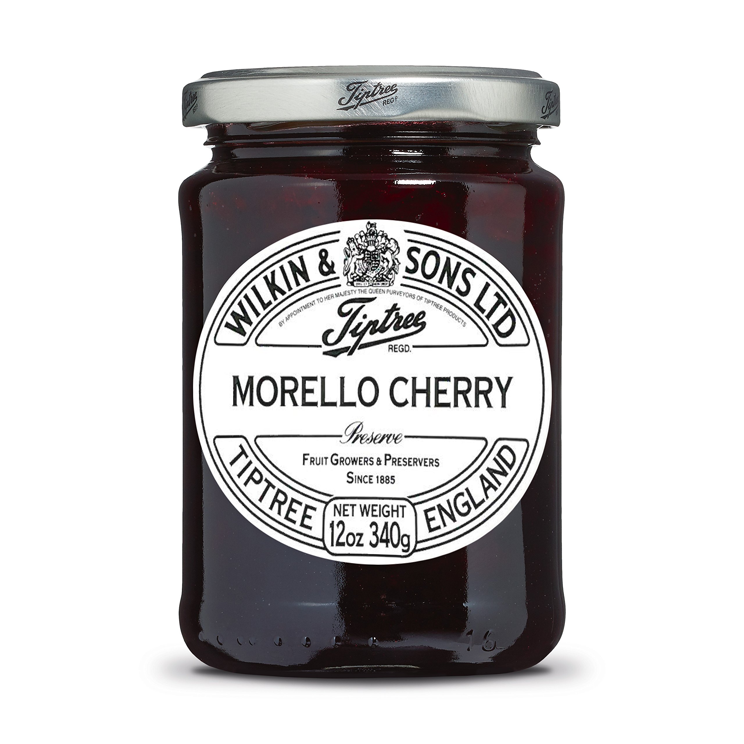 Tiptree Morello Cherry Preserve - 12 Ounce Jars (Pack of 6) - Premium Cherry Jam for Breakfast, Baking & Gourmet Gifts - Perfect for Toast, Desserts & Cheese Pairings