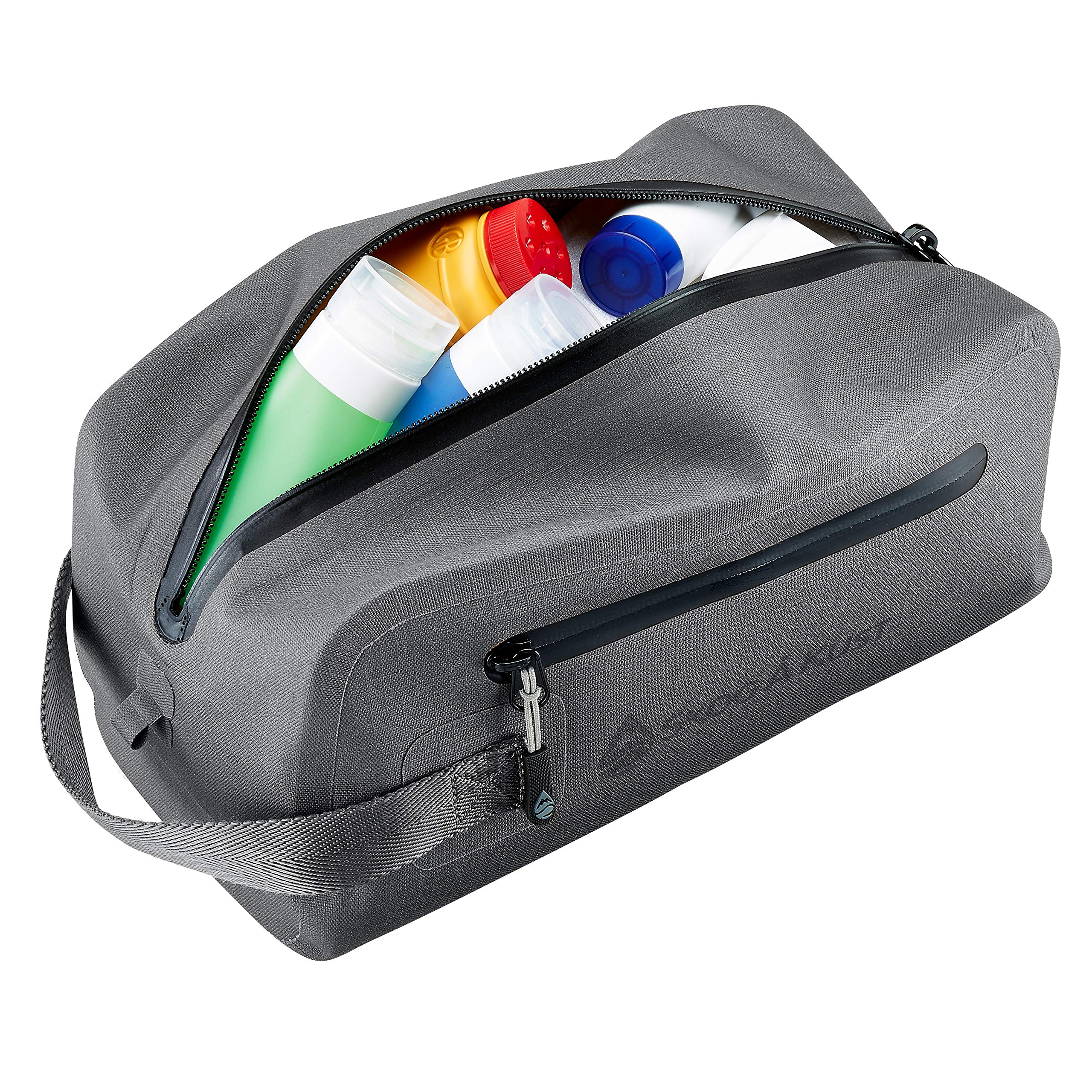 Skog Å Kust DoppSåk Waterproof & Leak-Proof Travel Toiletry Bag | Small, Charcoal Grey | Perfect for Camping, Gym & Air Travel Toiletries Organization