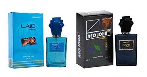 Formless Neojohn Play & Laid Perfume Set - 30ml Each (1pc) | Long-Lasting Fragrance for Men & Women | Perfect for Date Night, Office & Special Occasions