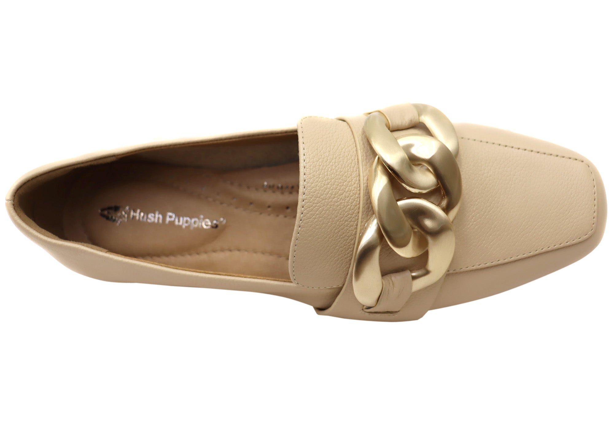 Hush Puppies Sevilla Women's Comfortable Leather Loafers - Slip-On Casual Shoes for Work, Travel & Everyday Wear