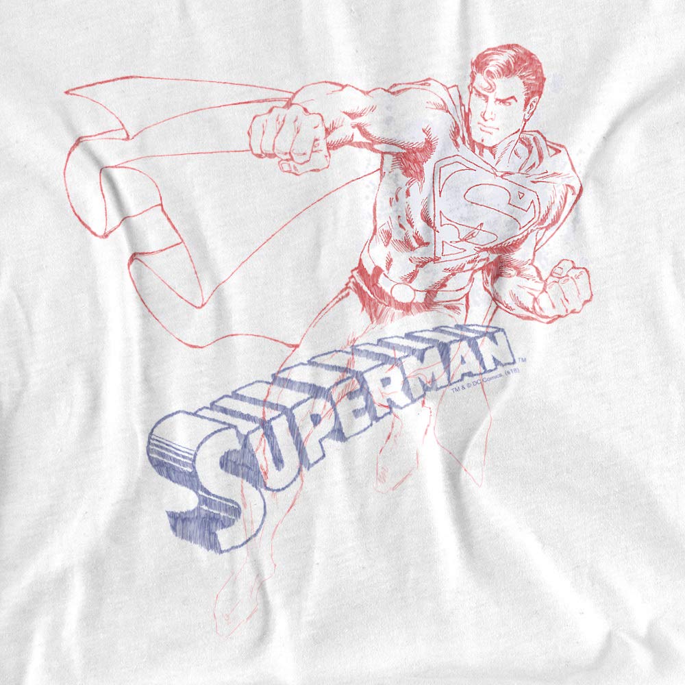 Superman Sketch Graphic Unisex T-Shirt for Men & Women - Casual Wear, Cosplay & Superhero Fan Gift