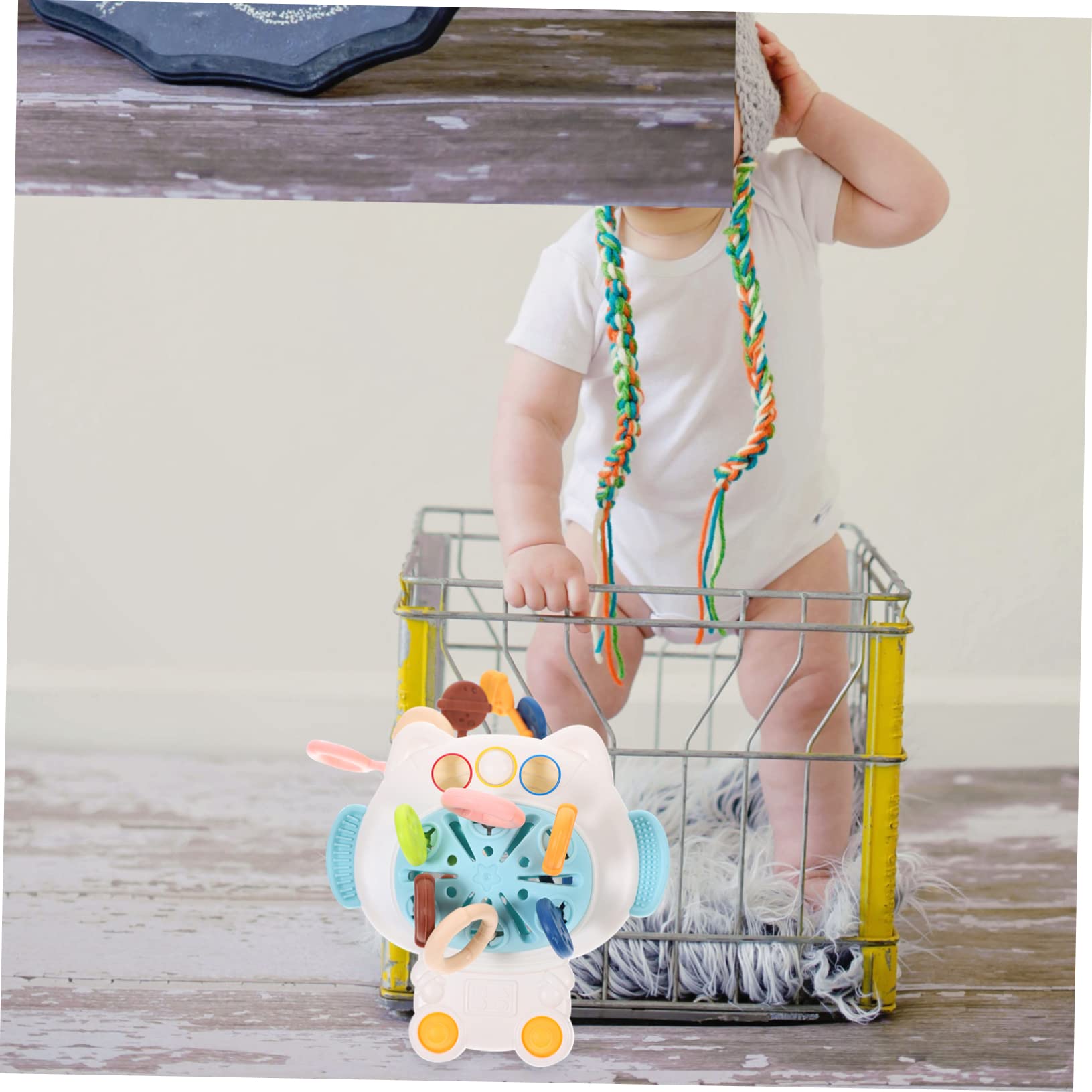 Toyvian 3-Piece Baby Teething Toys Set - BPA-Free Plastic Sensory & STEM Bath Toys for Infants & Toddlers - Soothing Gums, Learning Play & Bathtime Fun