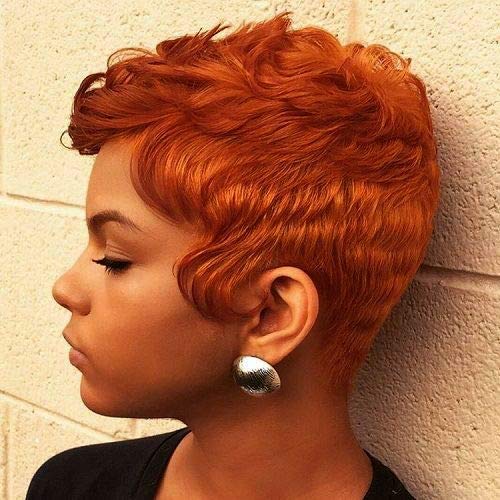 BeiSD Short Colored Wigs for Black Women - Trendy Short Synthetic Hair Wigs with Vibrant Colors | Perfect for Cosplay, Costume Parties & Daily Fashion (Style 9197)