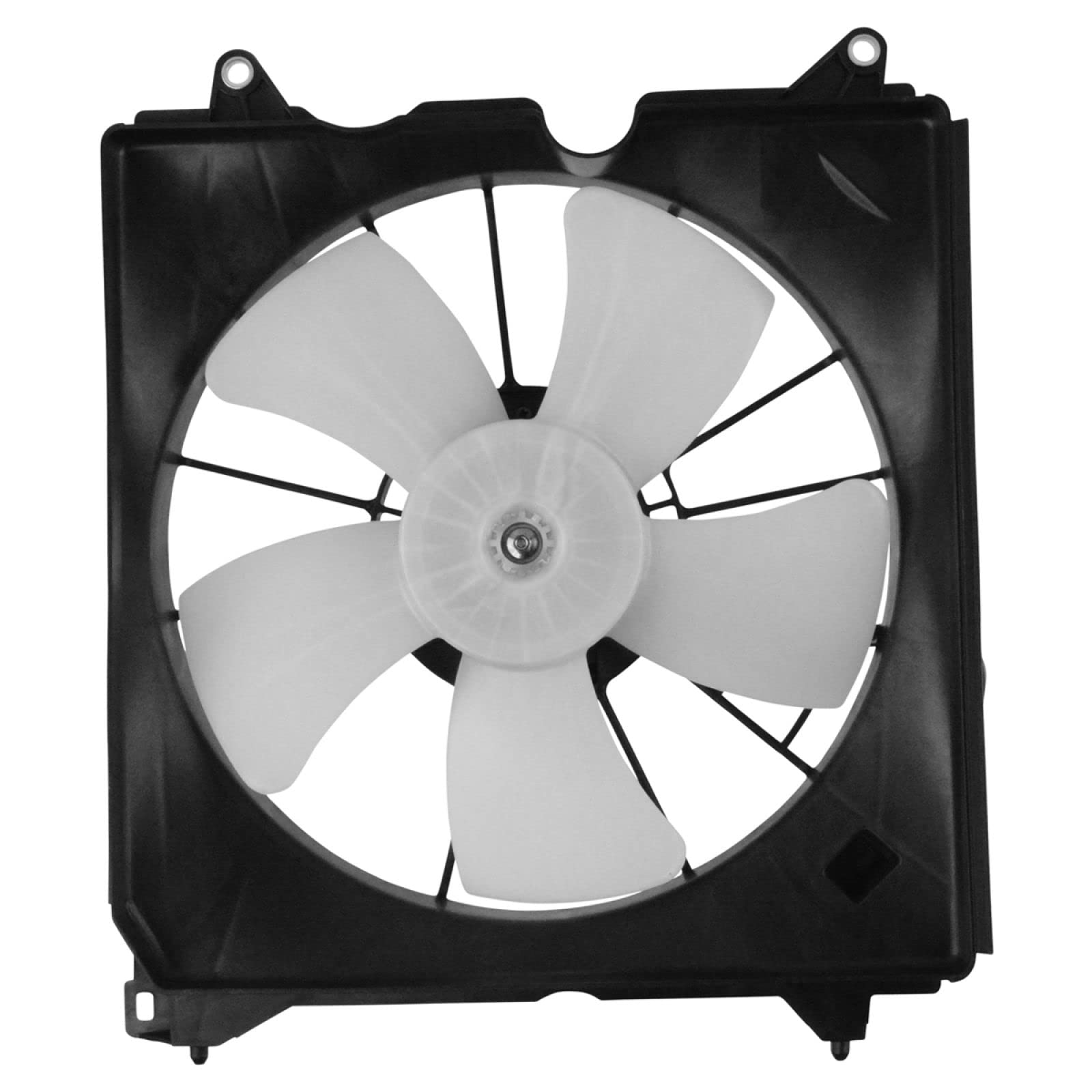 TRQ Radiator Cooling Fan Assembly Replacement for 2013-2017 Honda Accord 2.4L 4-Cylinder - HO3115162 - Perfect for Engine Overheating Prevention & Summer Driving