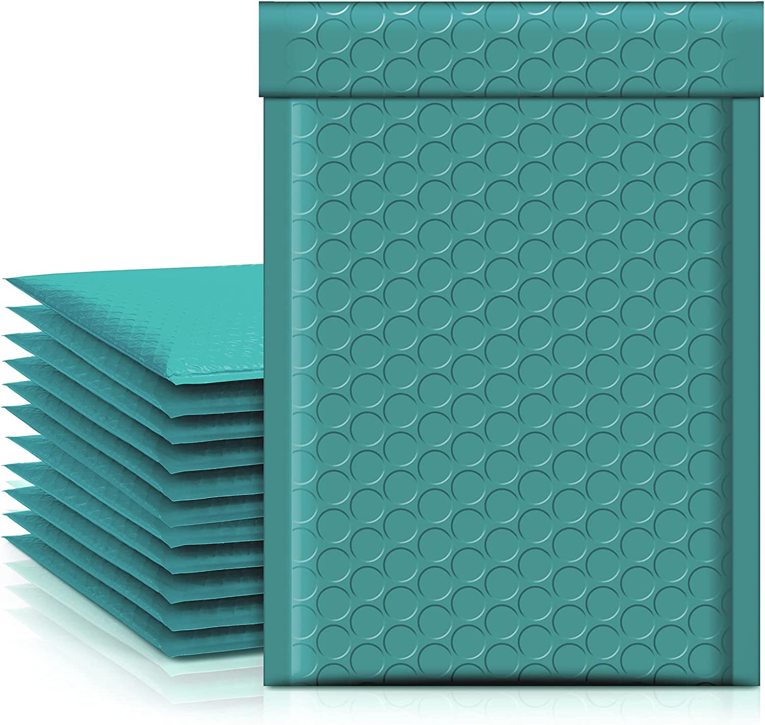 4x8 Bubble Mailer Padded Envelope - Waterproof Shipping Envelopes for Ecommerce, Small Packages & Documents | Turquoise Green | Perfect for eBay, Amazon, Etsy Sellers & Online Stores