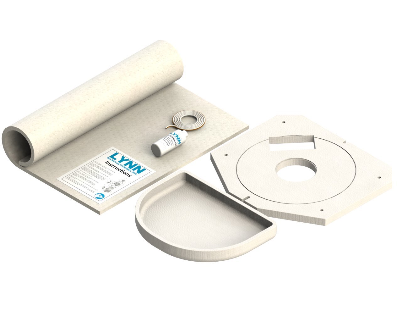 Lynn Manufacturing Replacement Combustion Chamber Kit for New Yorker CLS & CLW Boilers - No Swing-Out (Model 121900, 1134) - Perfect for Boiler Repair & Maintenance