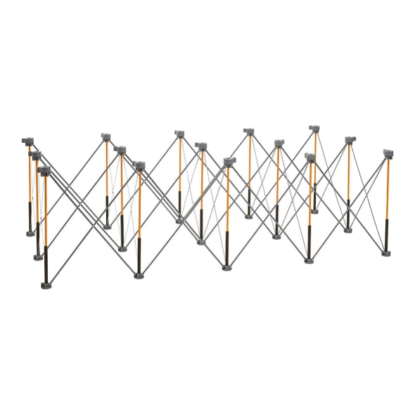 4ft x 8ft x 30in Centipede Workbench Unit with 4 Cups & 4 Clamps - Heavy Duty Portable Work Table for Woodworking, DIY Projects, and Construction Sites