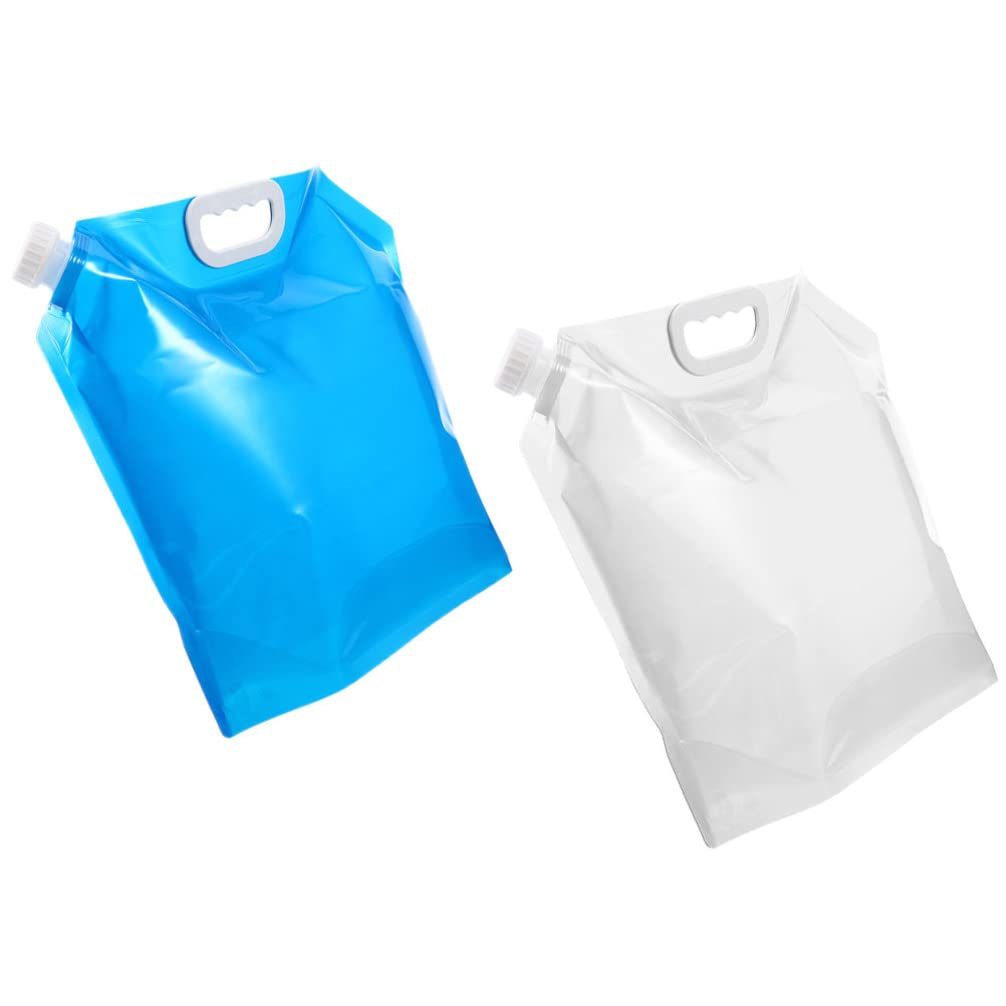 Obuyke Collapsible Water Tank Container 2 Pack - 10L Portable Water Storage Bag for Camping, Hiking, Emergency Preparedness & Outdoor Adventures - Leakproof Large Capacity Water Jug for RV, Travel, Survival Kits