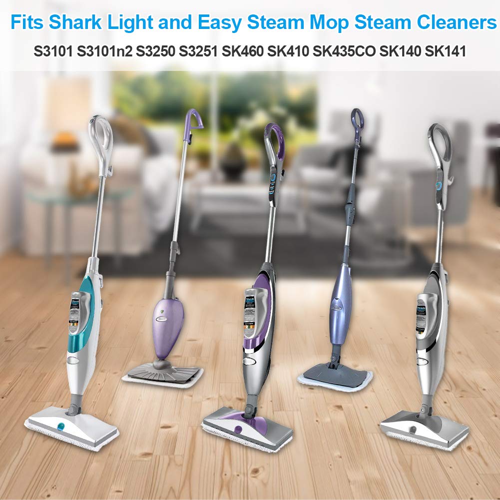 7Pcs Washable Microfiber Steam Mop Pads Replacement for Shark S3101 S3251 SK460 - Super Absorbent Cleaning Pads for Steam & Spray Mops - Perfect for Hardwood Floors, Tile & Laminate Cleaning
