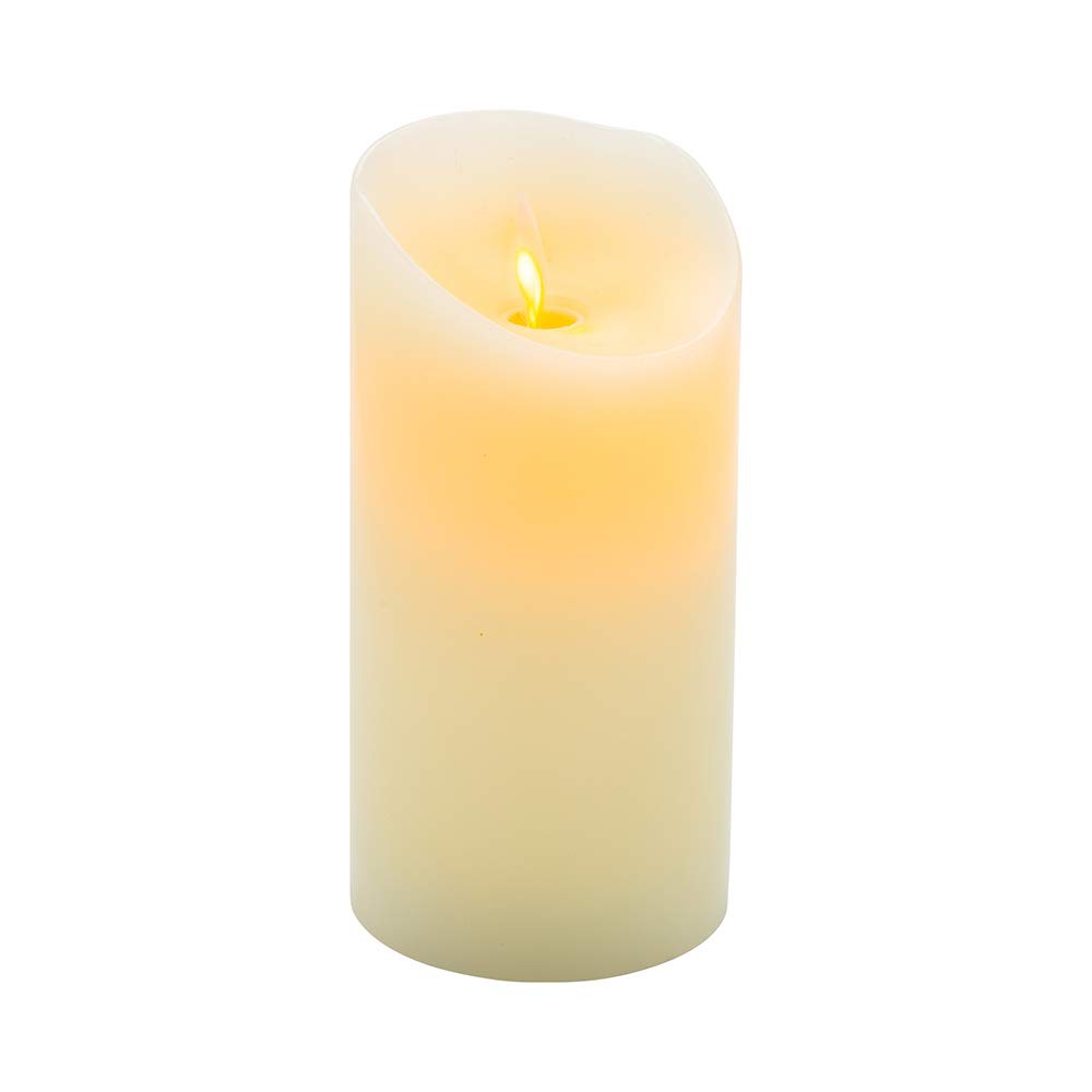 10 Pack Flameless LED Pillar Candles 3x6 Inch - Real Wax Battery Operated Dancing Flame Candles for Weddings, Parties & Home Decor - Ivory Color, Programmable Timer, Remote Sold Separately - Perfect for Centerpieces, Romantic Dinners & Holiday Decorations