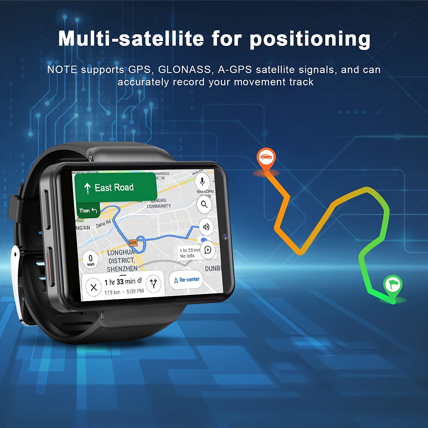 KOSPET NOTE 4G Smartwatch for Men - 2.4