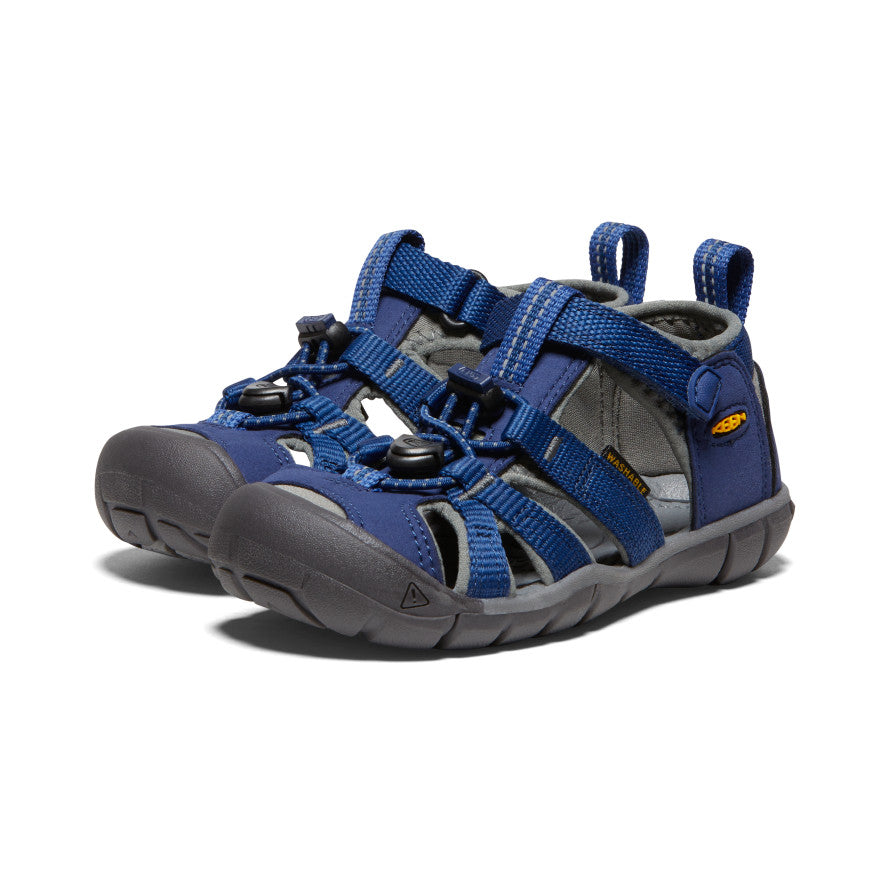 Little Kids' Seacamp II CNX Water Shoes | Blue Depths/Gargoyle | Comfortable & Durable for Beach, Pool & Outdoor Play