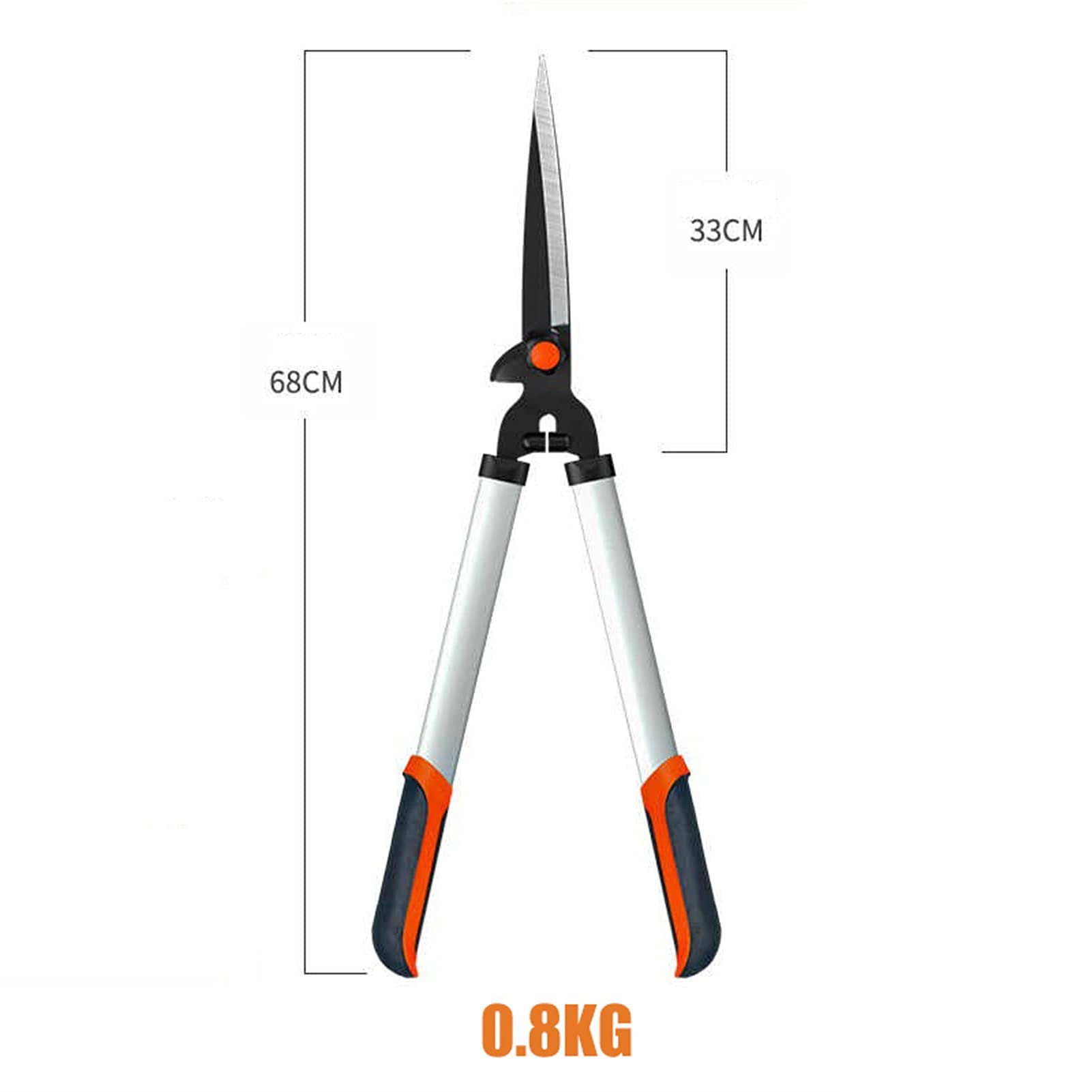 Long Handle Hedge Trimmer, Garden Pruning Shears, High Branch Cutter - Non-Telescopic Lawn Care Tool for Shaping Hedges, Bushes & Trees - Perfect for Home Gardening, Landscaping & Yard Maintenance