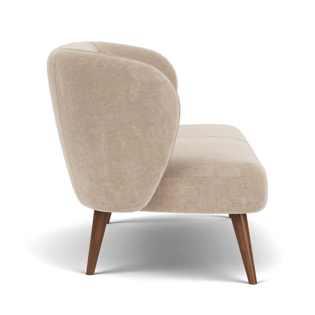 Kathleen Fabric 2 Seater Sofa - Modern Living Room Furniture for Small Spaces | Perfect for Apartments, Condos & Cozy Homes