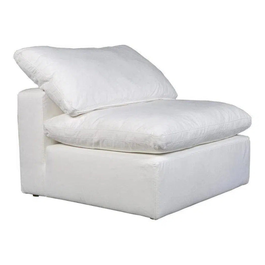 5-Piece Stain-Resistant Terra White Dream Modular Sectional Sofa Set - Perfect for Living Room, Family Room, or Home Theater Seating
