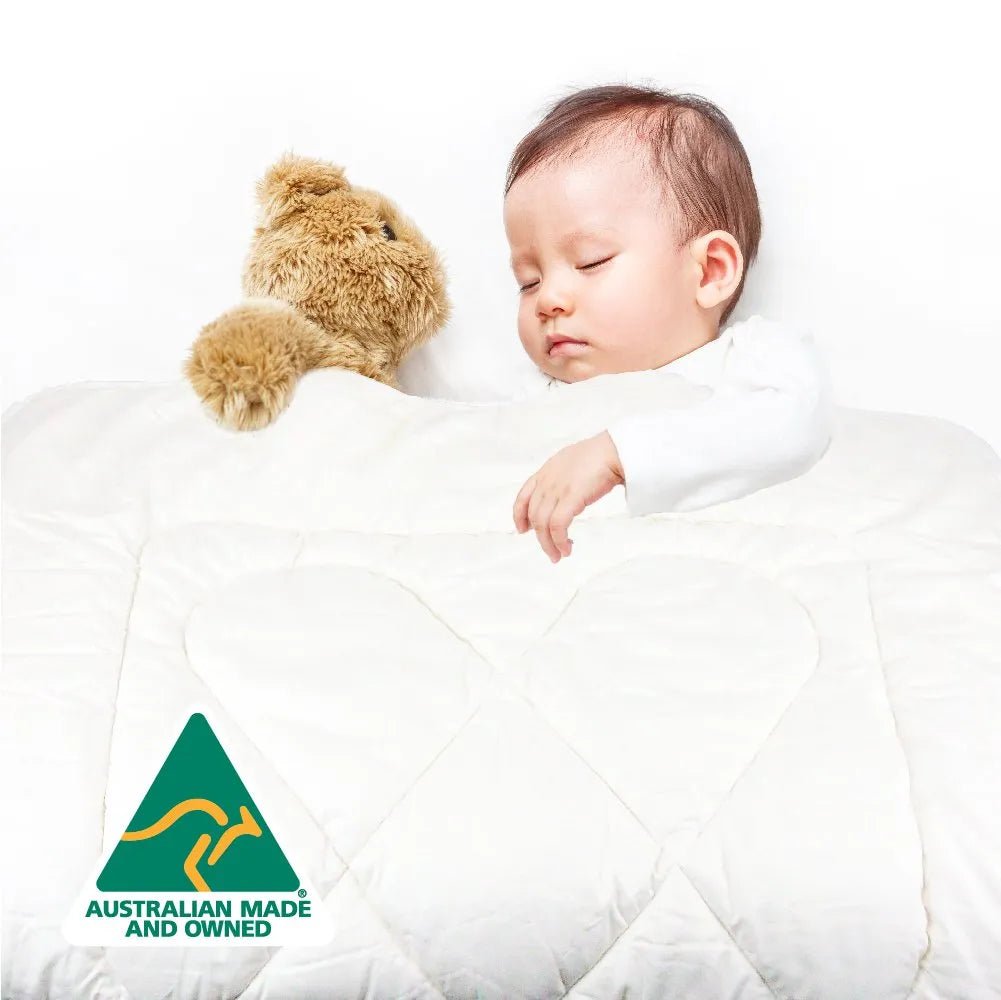 Premium Australian Made Baby Merino Wool Quilt - 500GSM Warm & Breathable - 97x125cm (38