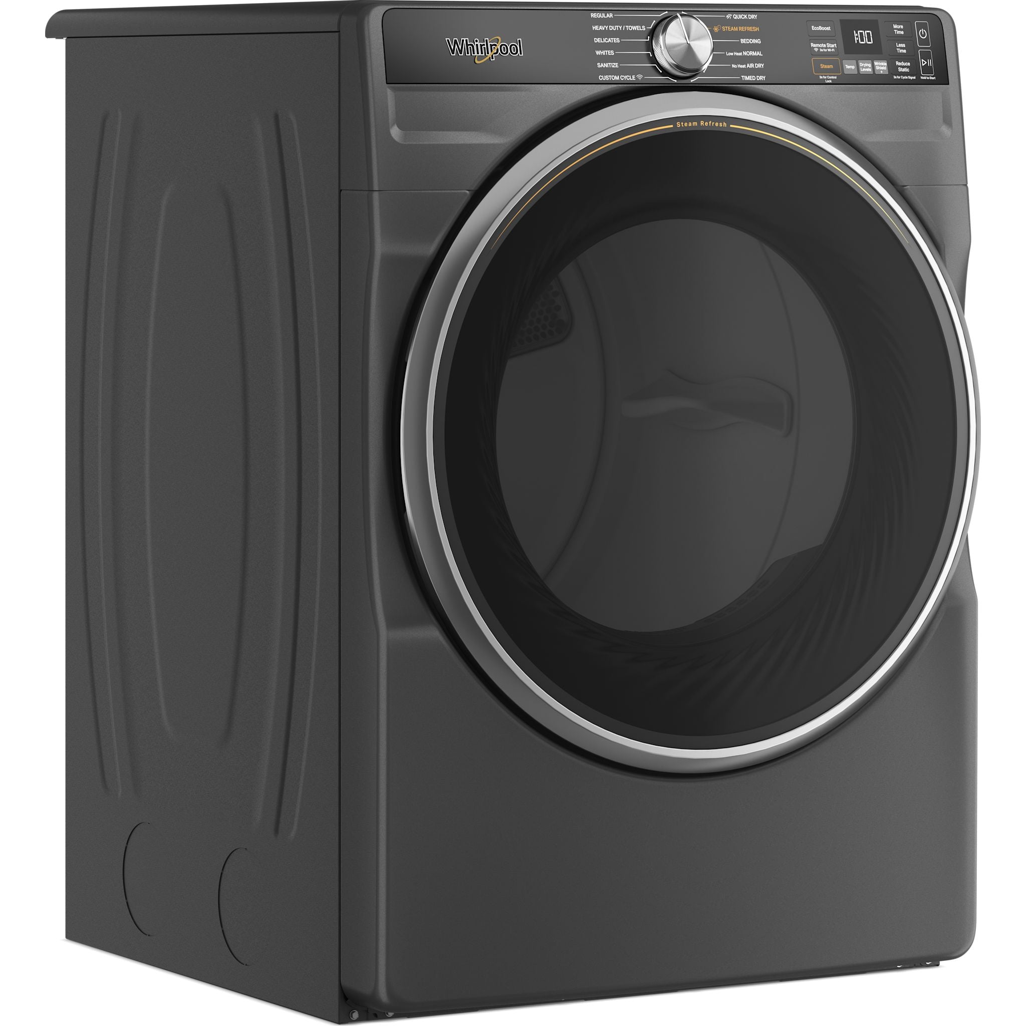 Whirlpool WGD5720RU Front Load Electric Dryer - 7.4 cu. ft. Capacity, Energy Star Certified, Volcano Black Finish - Perfect for Laundry Rooms & Apartments