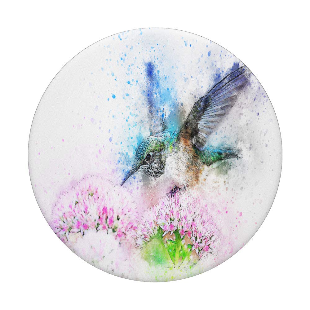 Psychedelic Abstract Watercolor Bird Pet Animal Design PopSockets Swappable Phone Grip for iPhone, Samsung & Tablets - Perfect for Pet Lovers, Art Enthusiasts & Phone Protection