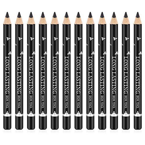 Ownest 12-Piece Waterproof Eyebrow & Eyeliner Set - Long Lasting Gel Eyeliner Pencil & Professional Eye Makeup Kit (Black) - Perfect for Daily Makeup, Party Looks & Professional Beauty Artists