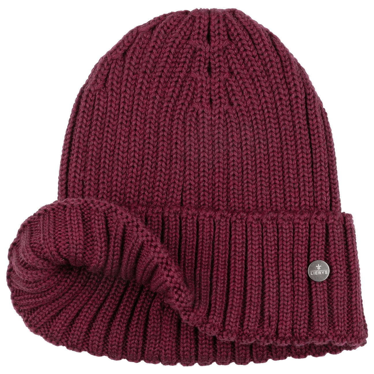Lierys Merino Wool Rib Knit Beanie - Soft Winter Hat for Men & Women - Perfect for Skiing, Hiking & Cold Weather Activities