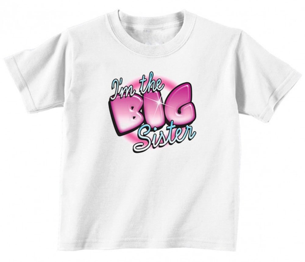 Big Sister Toddler T-Shirt - Cute & Comfortable Kids T-Shirt for Toddler Girls - Perfect for Sibling Photos, Family Events & Everyday Wear