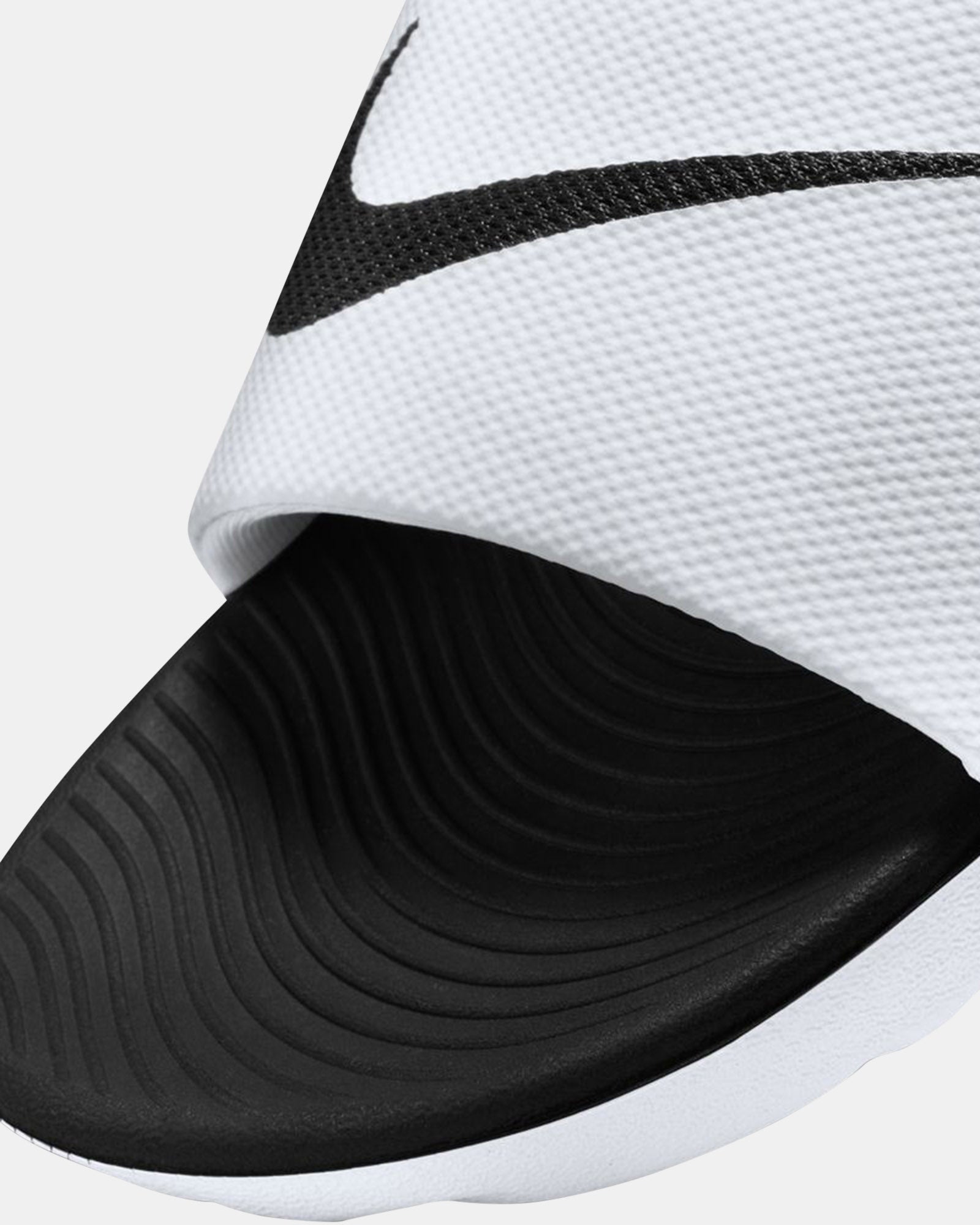 Kawa Slides for Men and Women - Comfortable White & Black Slide Sandals for Indoor, Outdoor, and Beach Wear
